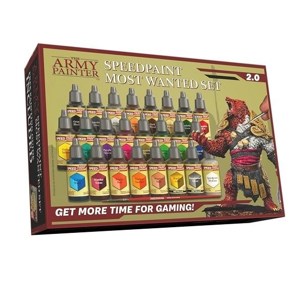 Army Painter – Speedpaint Most Wanted Set 2.0 (24 x 18 ml) inkl. Mixing Balls + Pinsel