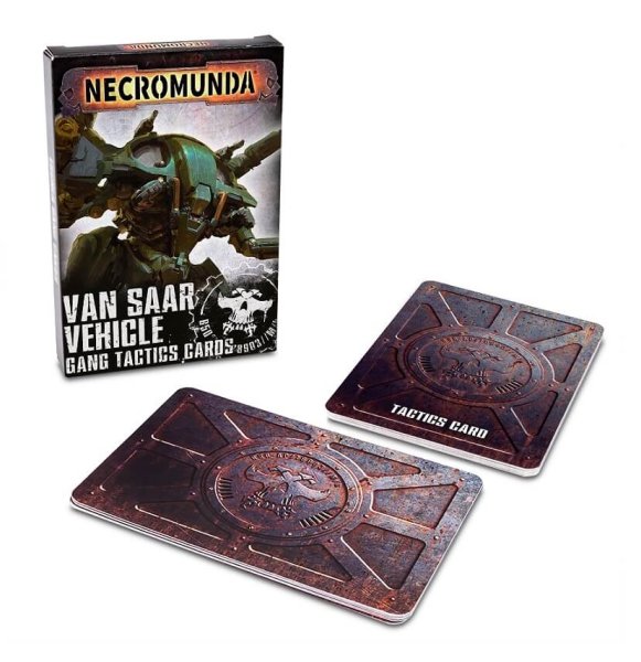 Necromunda - Van Saar Gang Tactics Card Pack and Van Saar Vehicle Gang Tactics Pack (EN)
