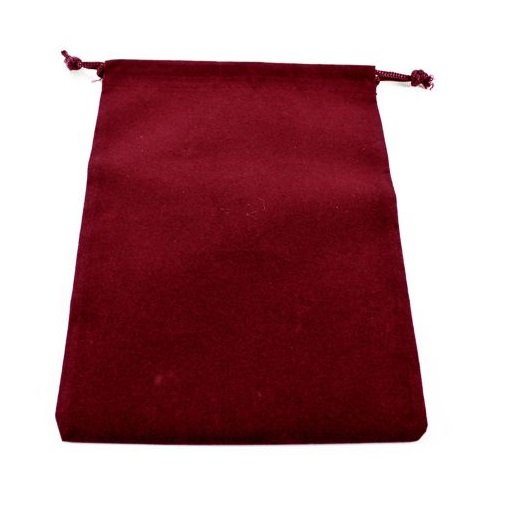 Chessex Dice Bags Large Suedecloth Burgundy / Weinrot 12,70x17,78cm