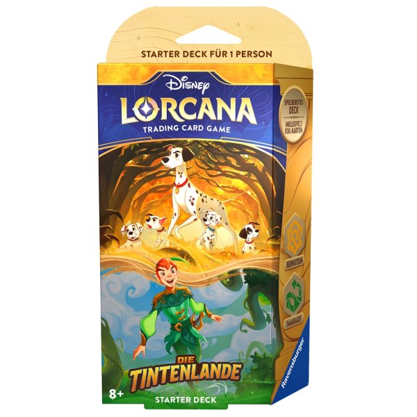 Disney Lorcana Starter Deck "Die Tintenlande" Set 3 - Bernstein Smaragd (DE)