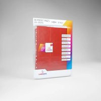 Gamegenic - Sideloading 18-Pocket Pages 10 Stk Pack Rot