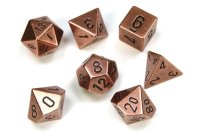 Chessex Metal Polyhedral Copper 7-Dice Set