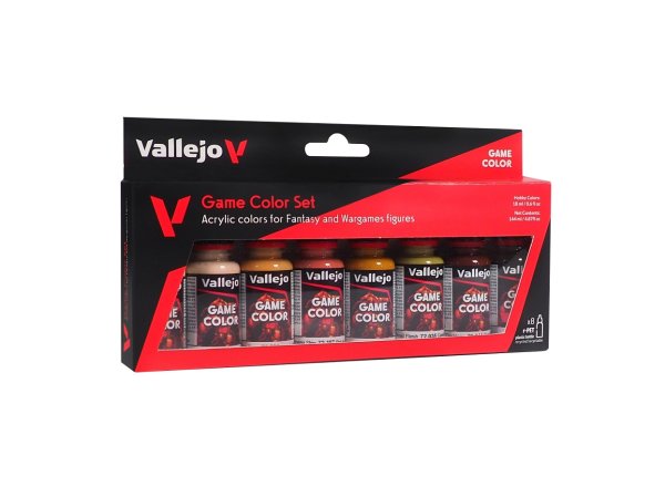 Vallejo Game Color 72.187 Skin Tone Set (8x 18ml)