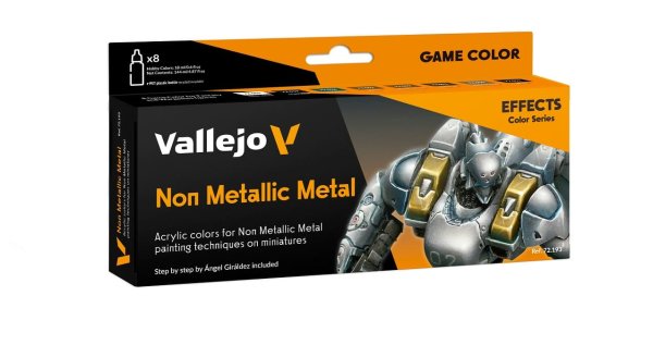 Vallejo Game Color 72.193 Non Metallic Metal Set (8x 18ml)