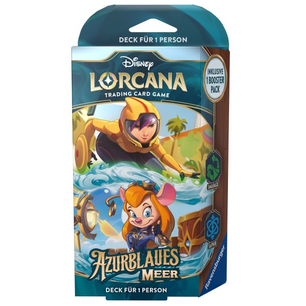 Disney Lorcana: Starter Deck "Azurblaues Meer" Set 6 - Saphir Smaragd (DE)