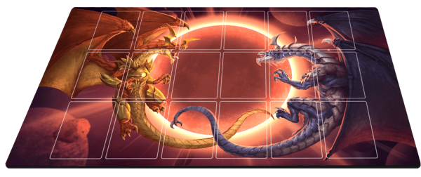 Neverrift TCG Playmat: Twin Dragons 36cm x 60cm