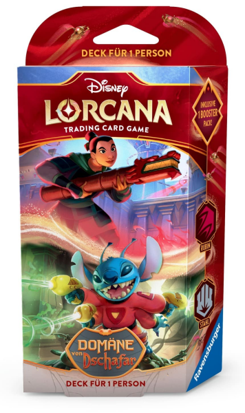 Disney Lorcana: Starter Deck "Domäne von Dschafar" Set 8 - Starter A (DE)