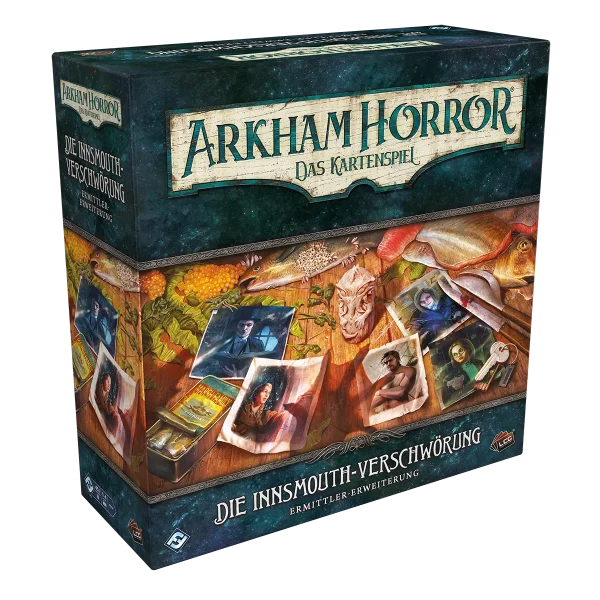 Arkham Horror: Das Kartenspiel – Die Innsmouth-Verschwörung (Ermittler-Erweiterung) DE