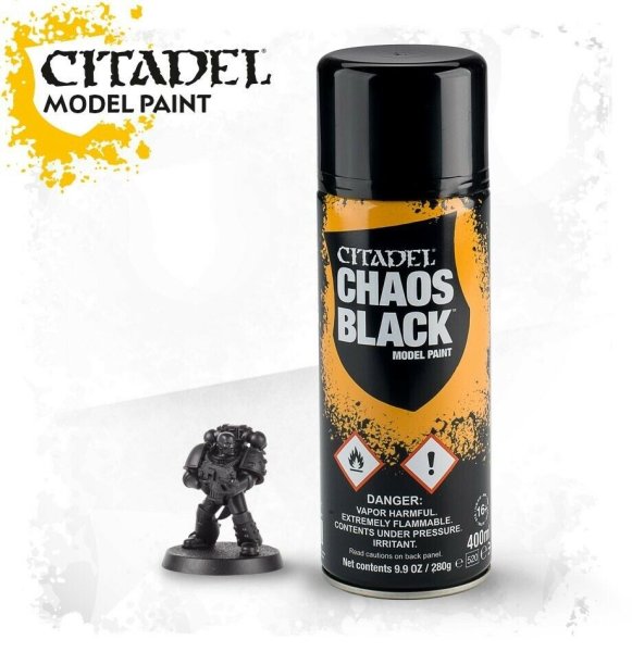 Citadel - Chaos Black Spr&uuml;hgrundierung Spray 400ml