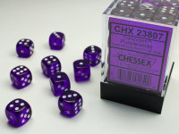 Chessex Würfelbox 36 x W6 12mm Juwelen purple