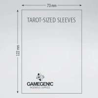 Gamegenic - Prime Tarot-Sized Kartenhüllen 73 x 122...